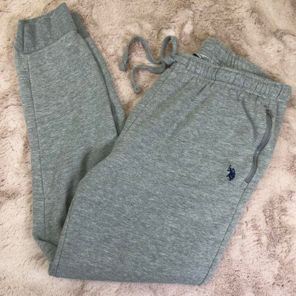 U.S. Polo Assn. Other - U.S. Polo Assn. heather gray fleece jogger sweatpants